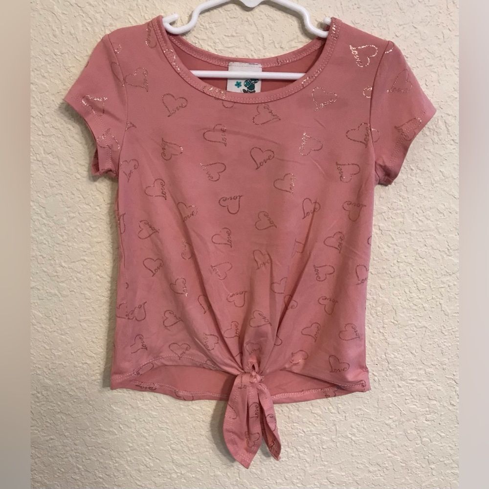 Lily Bleu Pink Girls Tie Shirt